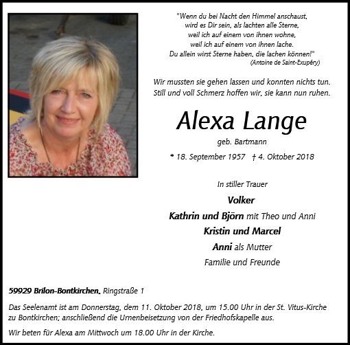 Alexa Lange