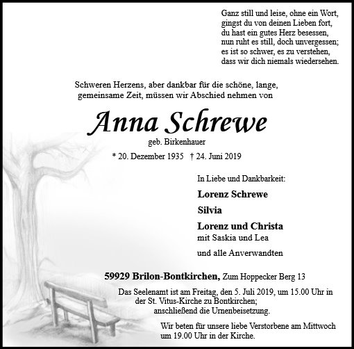 Anna Schrewe