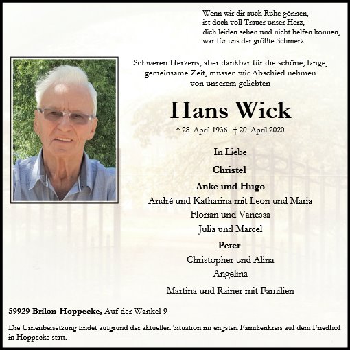 Hans Wick