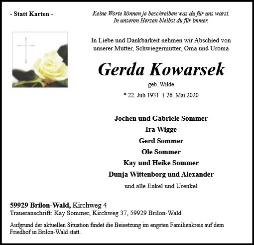 Gerda Kowarsek