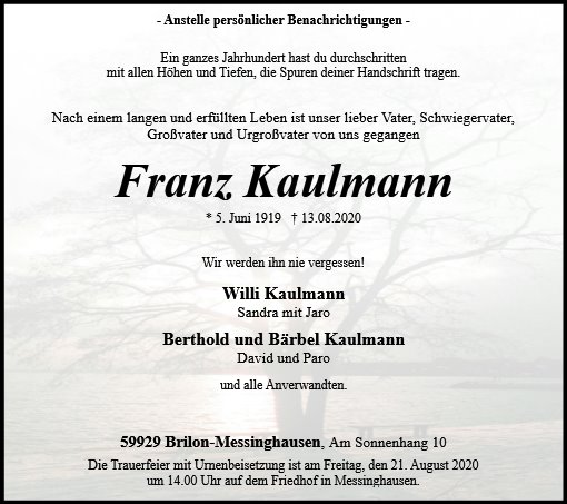 Franz Kaulmann
