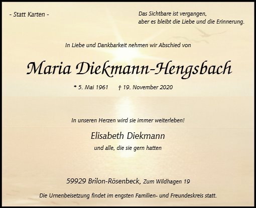 Maria Diekmann-Hengsbach