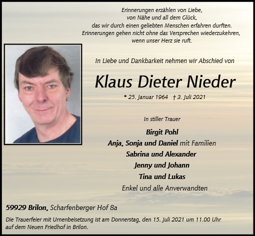 Klaus Dieter Nieder