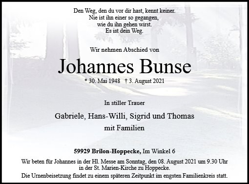 Johannes Bunse