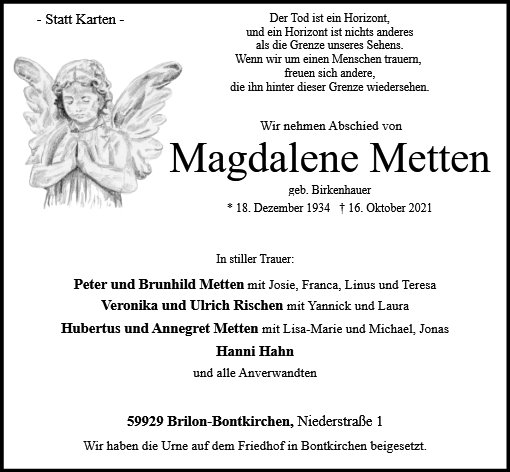 Magdalena Metten