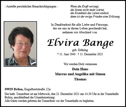 Elvira Bange