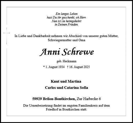 Anna Schrewe