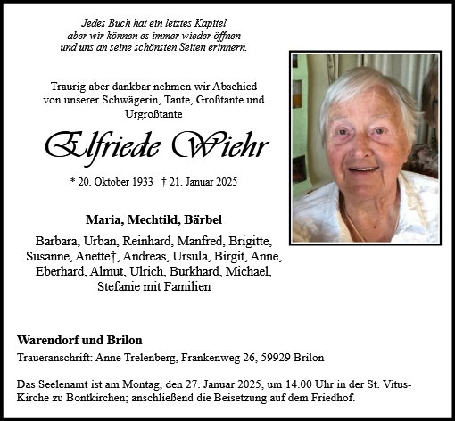 Elfriede Wiehr