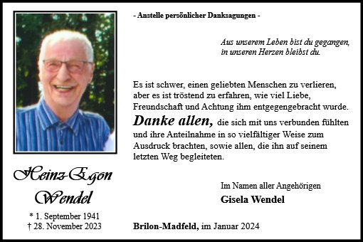 Heinz-Egon Wendel