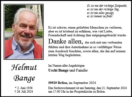 Helmut Bange