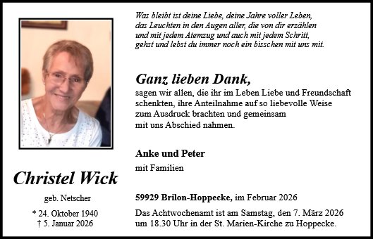 Christel Wick