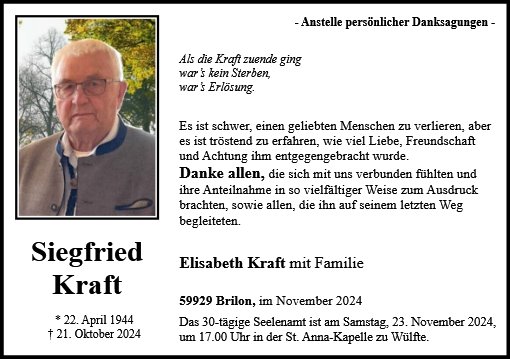 Siegfried Kraft