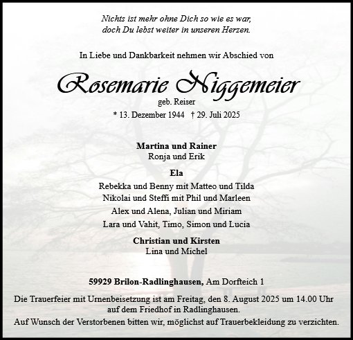 Rosemarie Niggemeier