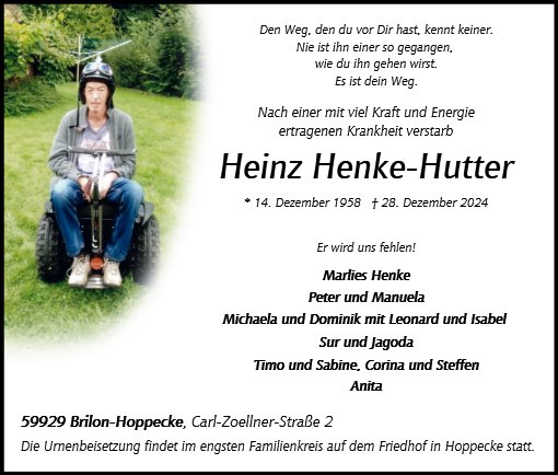 Heinz Henke-Hutter