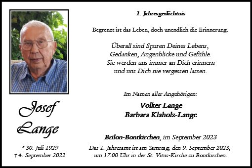 Josef Lange