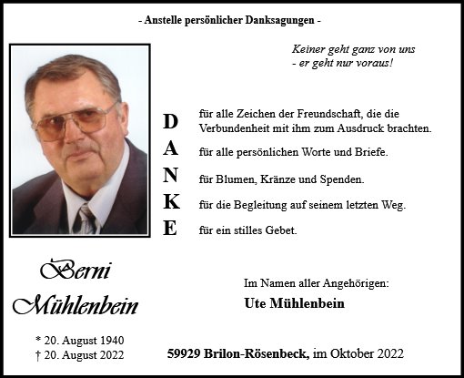 Bernhard Mühlenbein