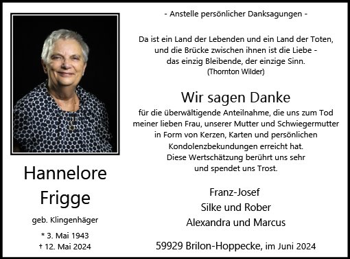 Hannelore Frigge