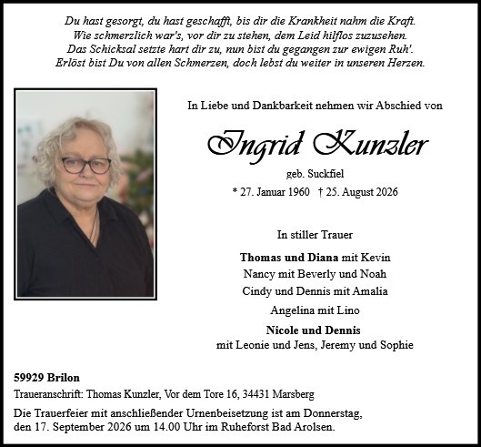Ingrid Kunzler