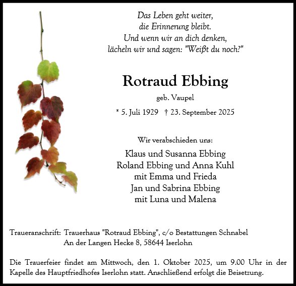 Rotraud Ebbing