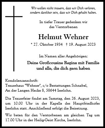 Helmut Wehner