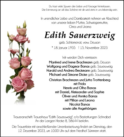 Edith Sauerzweig