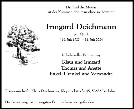 Irmgard Deichmann