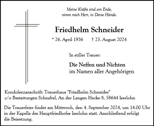 Friedhelm Schneider