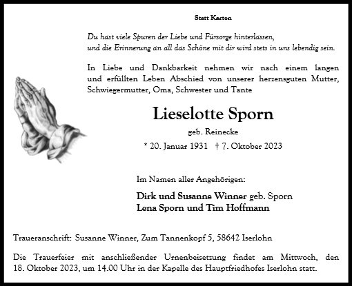 Lieselotte Sporn