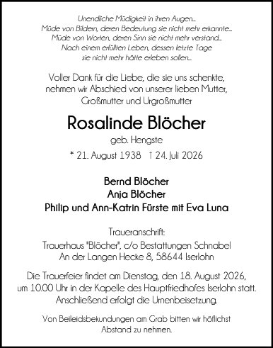 Rosalinde Blöcher