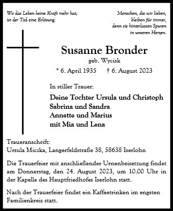 Susanne Bronder