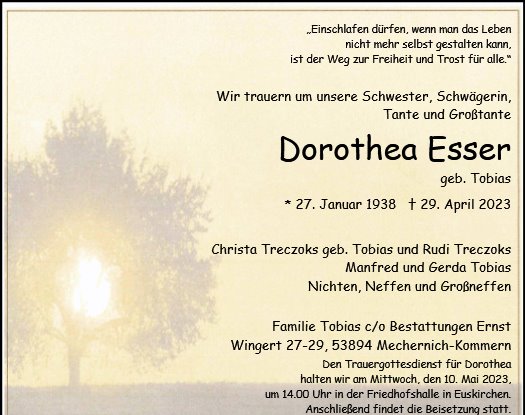 Dorothea Agnes Esser