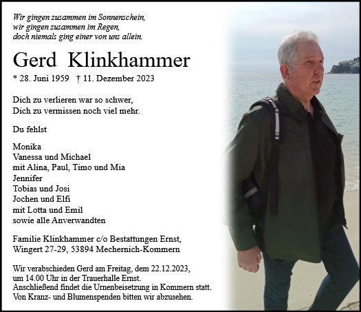 Gerd Hubert Klinkhammer