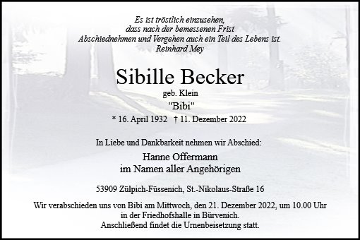 Sibilla Becker