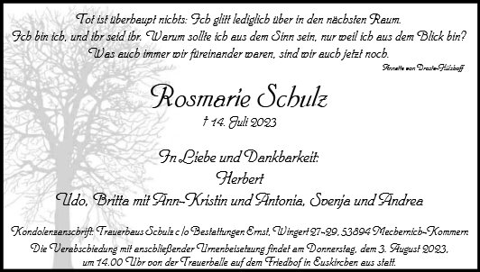 Rosmarie Schulz