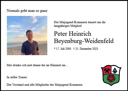 Peter Heinrich Beyenburg-Weidenfeld