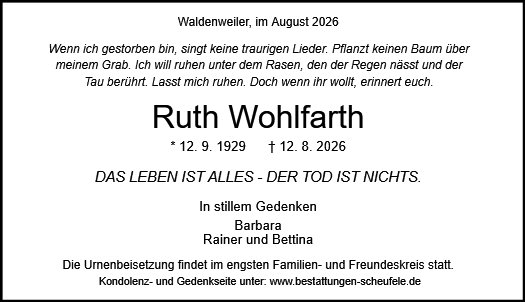 Ruth Wohlfarth