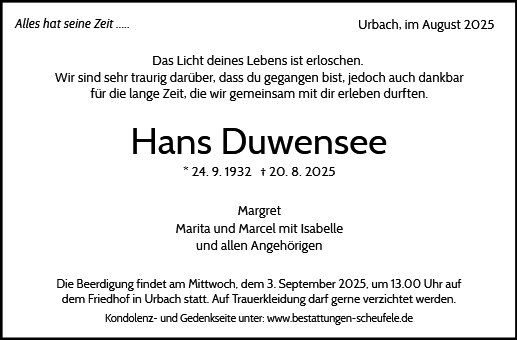 Hans Duwensee