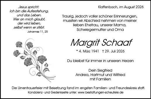 Margrit Schaaf