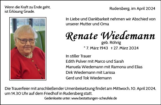 Renate Wiedemann