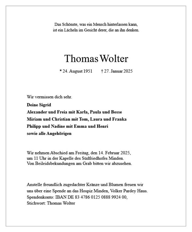 Thomas Wolter