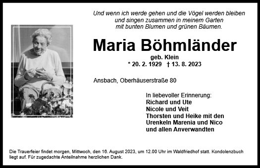 Maria Böhmländer