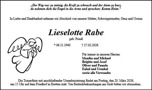 Lieselotte Rabe
