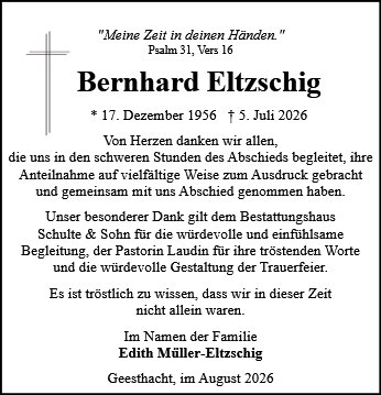 Bernhard Eltzschig