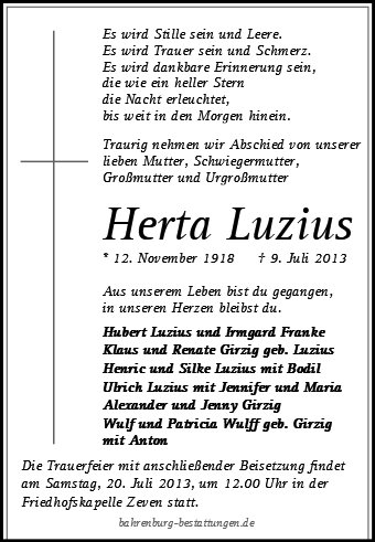 Herta Luzius