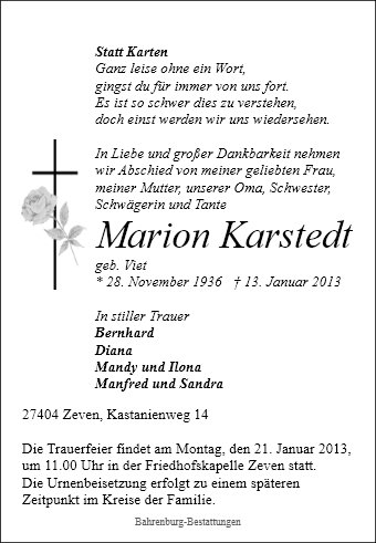 Marion Karstedt