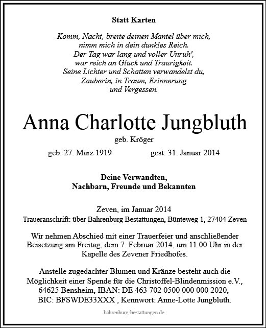 Anna Charlotte Jungbluth