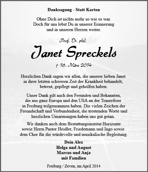 Janet Spreckels