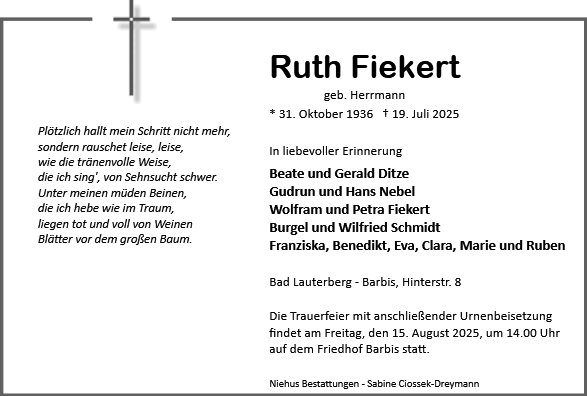 Ruth Fiekert