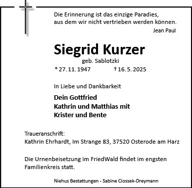 Siegrid Kurzer