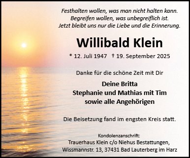 Willibald Klein